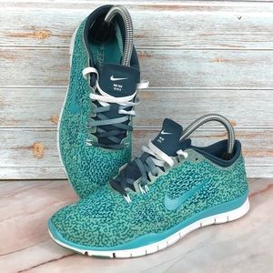 Nike Free 5.0 TriFit 4 Blue/Teal Women’s size 6.5 EUC
